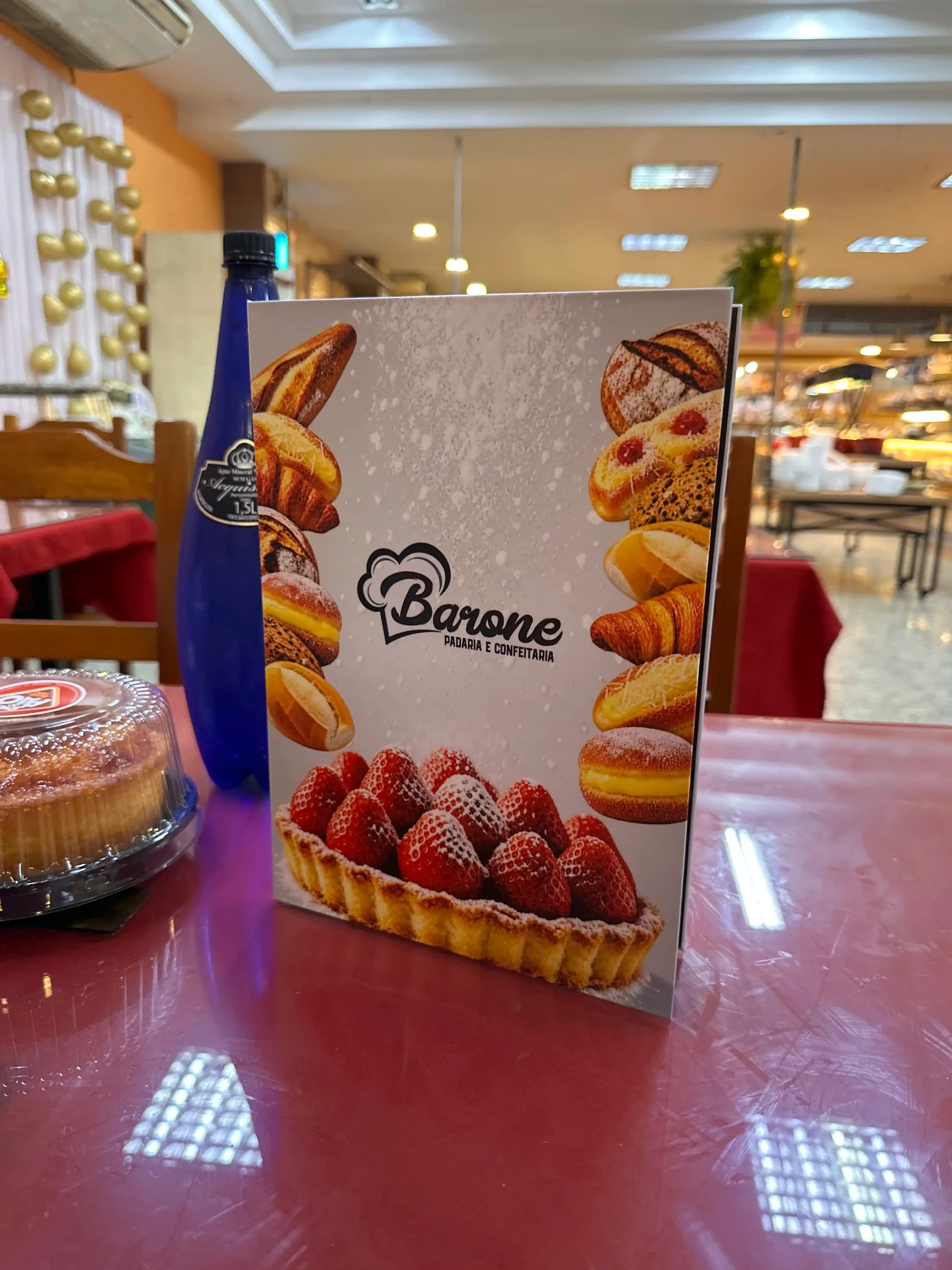 Cardápio personalizado para padaria